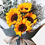 4 Bright Sunflowers Bunch
