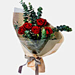 Beautiful 5 Red Roses Bouquet