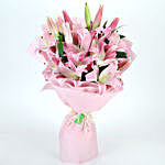 Passionate Oriental Pink Lilies