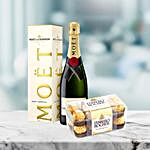 Champagne And Ferrero Rocher Box