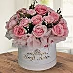 Charismatic Pink Carnations And Roses Box