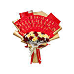 Angpao Bouquet With Fresh Roses