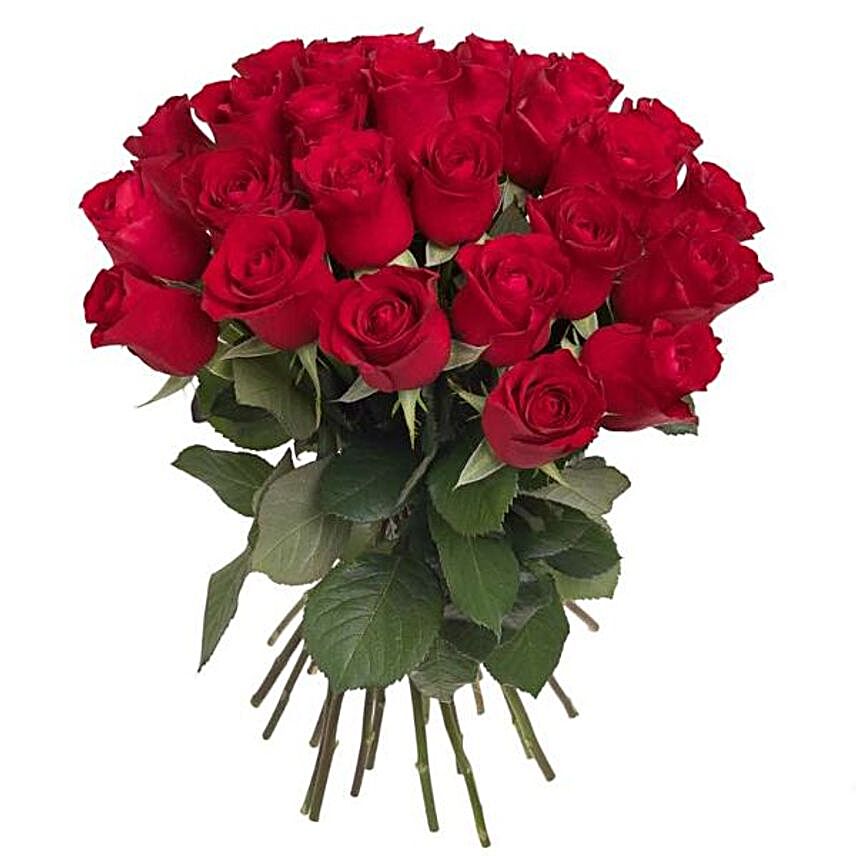 Forever Love Red Roses Bunch