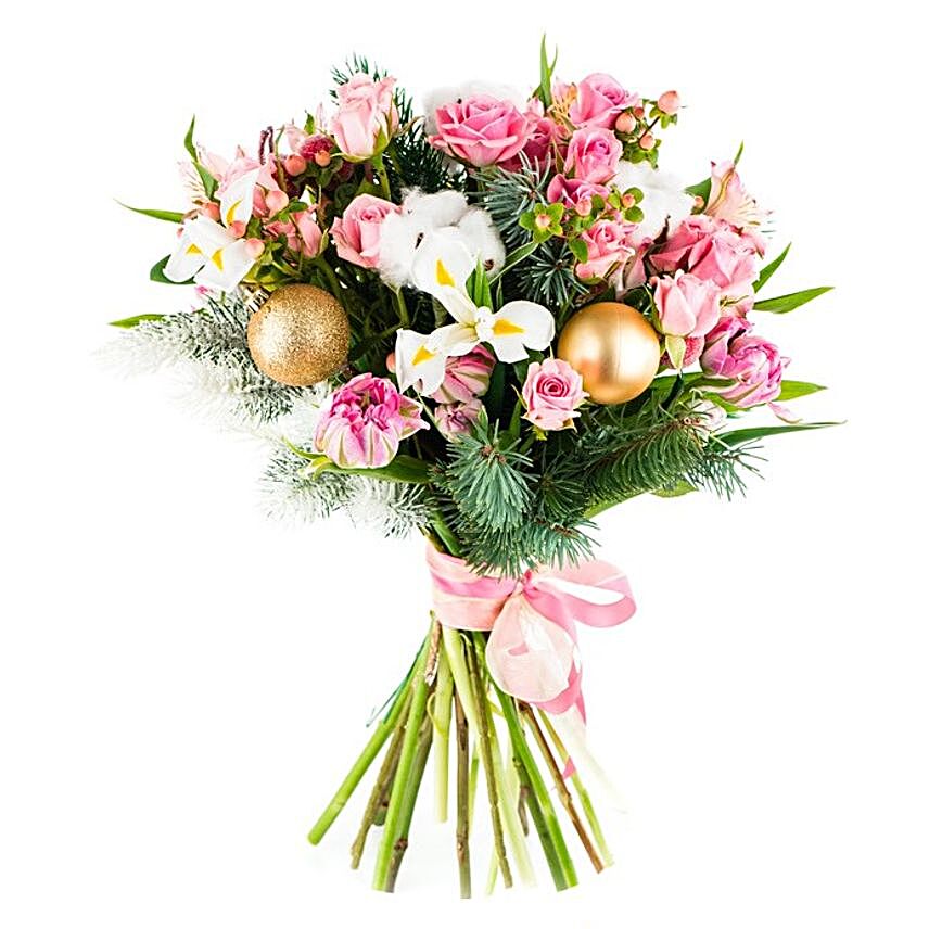 Pink Christmas Bouquet