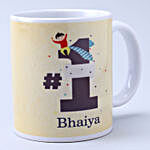 Designer Rakhi and No 1 Bhaiya Mug