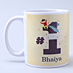 Designer Rakhi and No 1 Bhaiya Mug