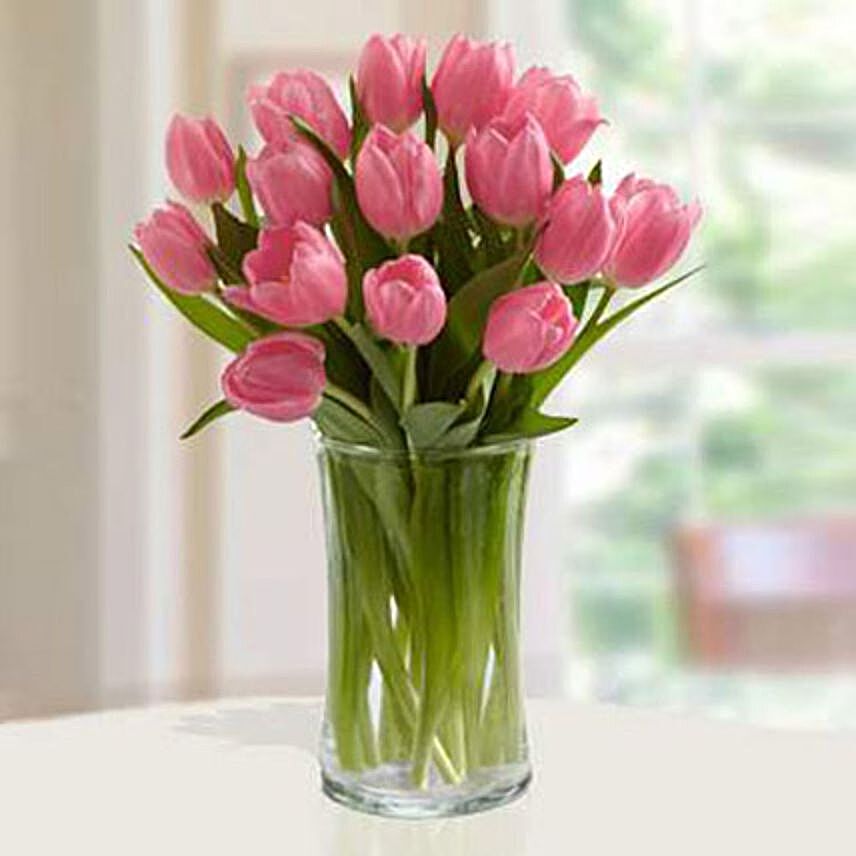 Pink Tulips Arrangement JD