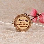Quoted Personalized Engraved Rakhi