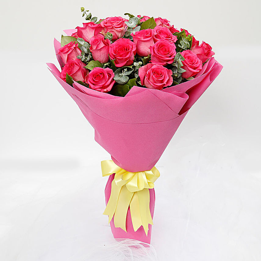 Blissful Pink Rose Bouquet