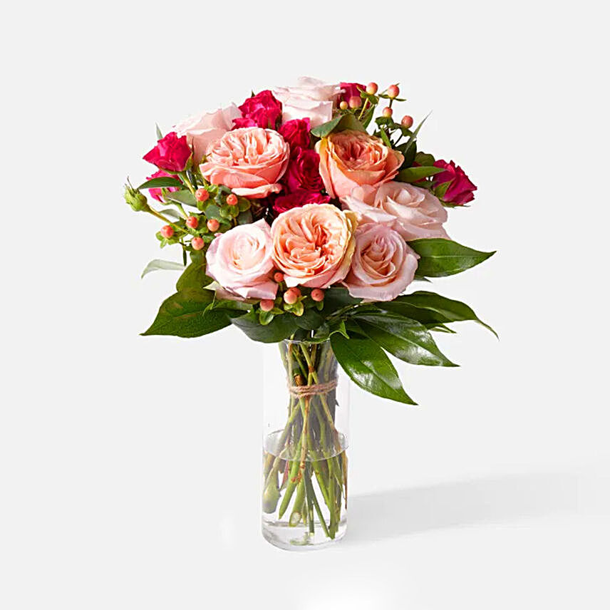 Appealing Assorted Rose Spray Rose Arrangement