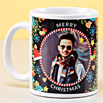 Personalised Jolly Christmas Greetings Mug