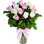 Pink And White Rose Bunch