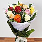 Lovely Mixed Colored Rose Bunch