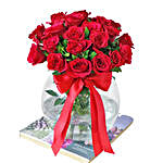 Heavenly Red Rose Vase Arrangement