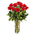 Inspiring Love Red Rose Vase Arrangement
