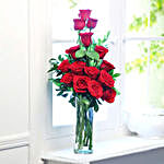 Spectacular Red Rose Vase Arrangement