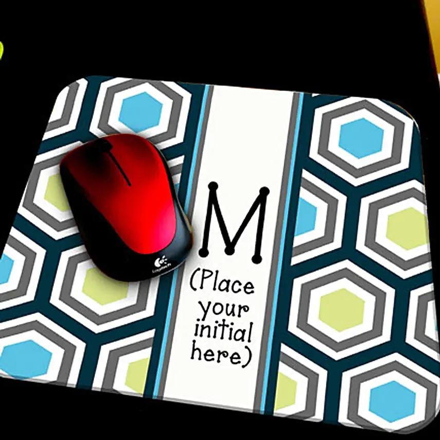 Personalized Initial Mouse Pad