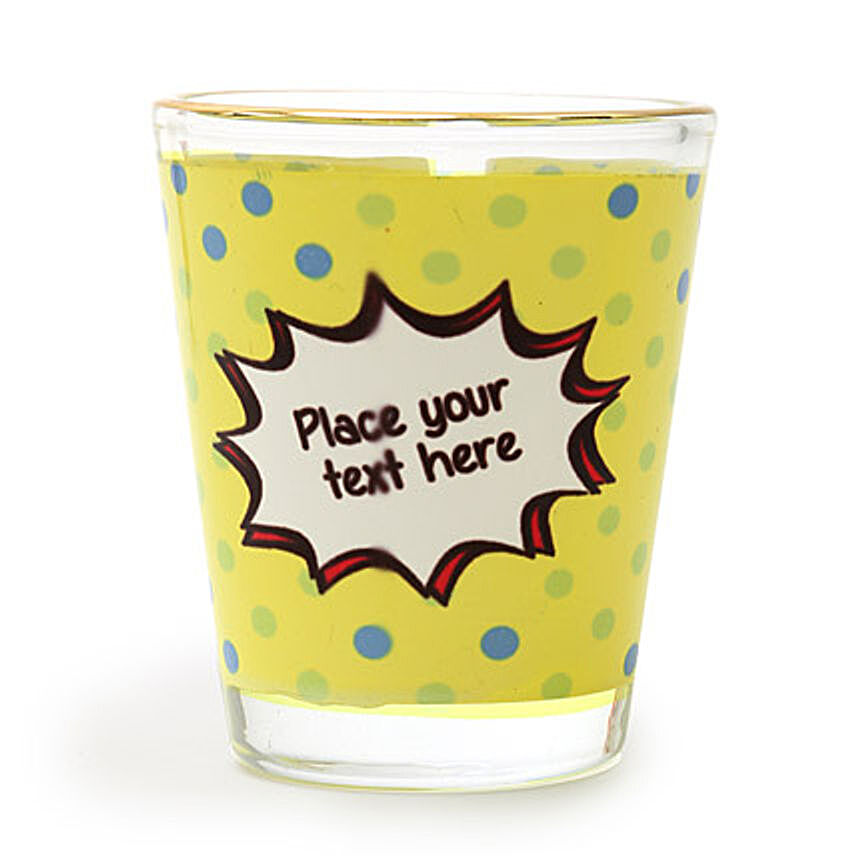 Personalized Text Shot Glass