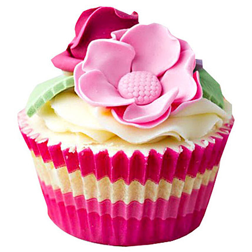 24 Pink Flower Cupcakes by FNP