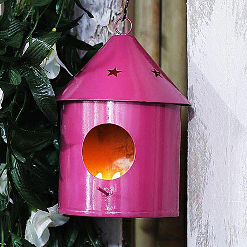 Pink Bird House Round
