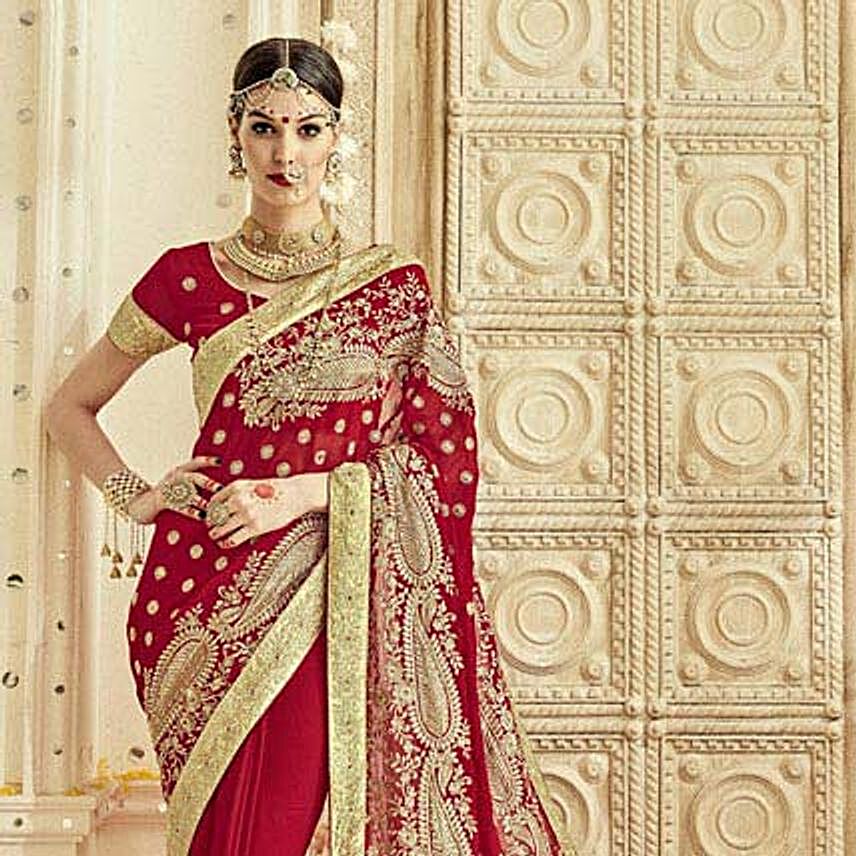 Red Wedding Collection Saree