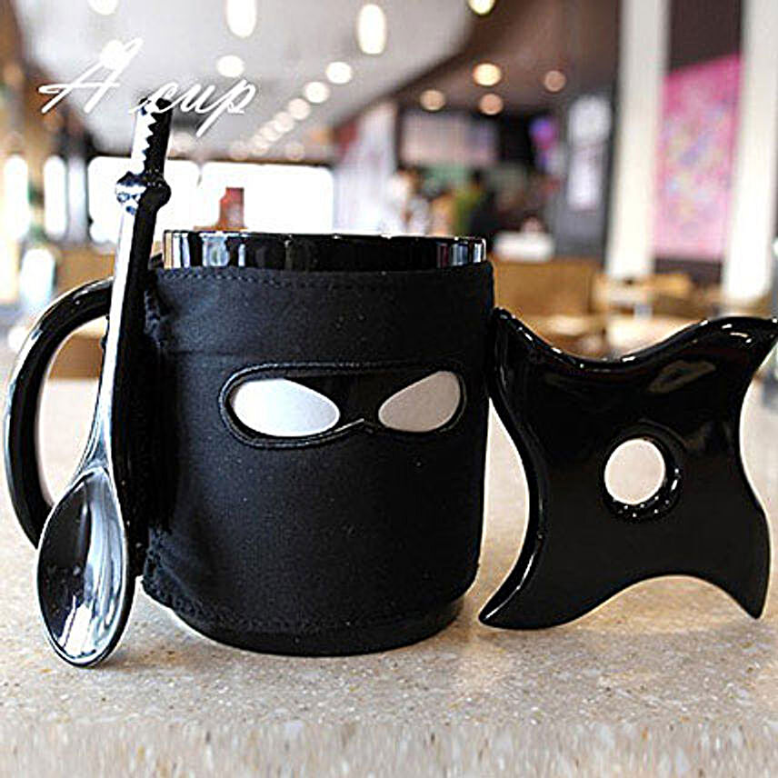Ninja Black Coffee Mug