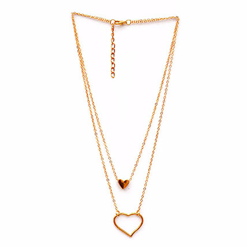 Double Layered Heart Necklace