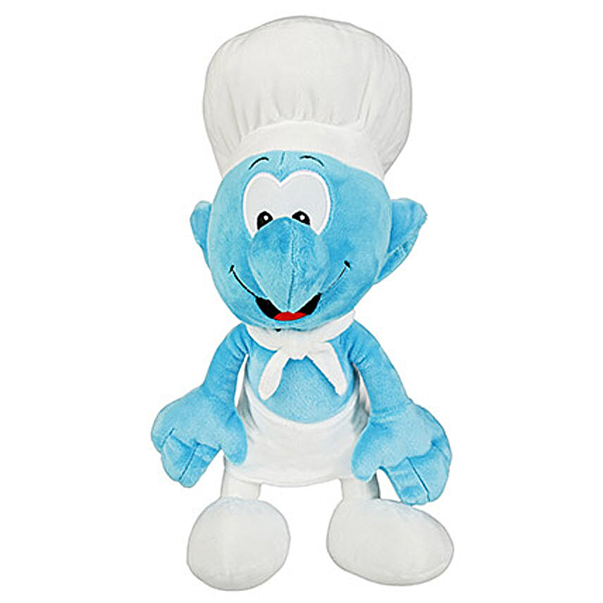 Cook Smurf Soft Toy with Chocolate