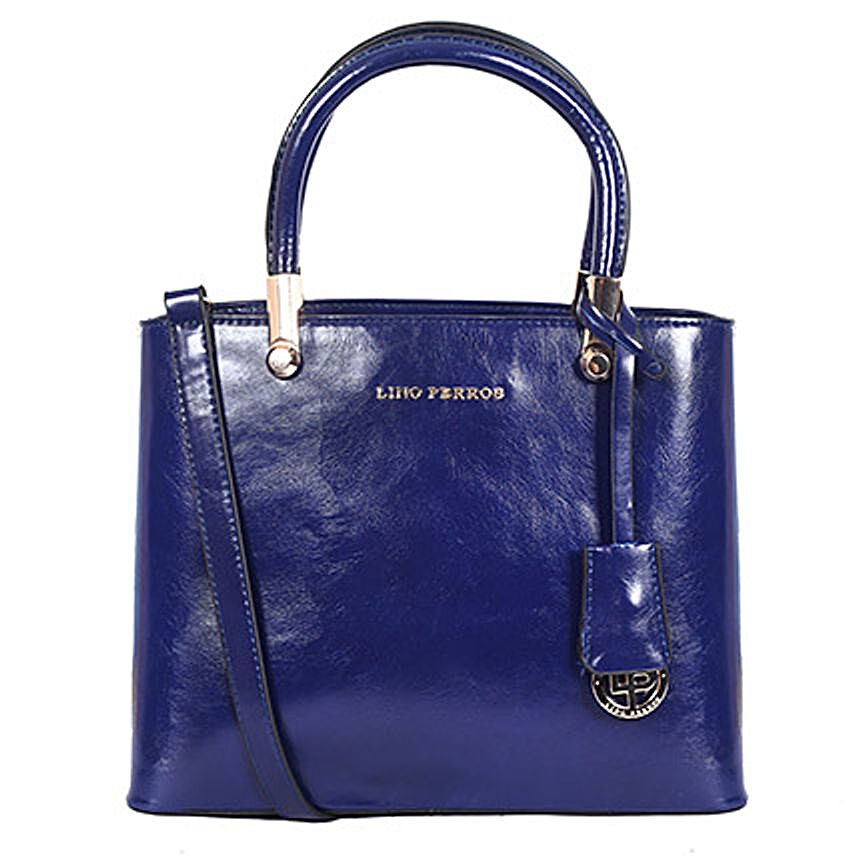 Lino Perros Bold Blue Satchel Handbag