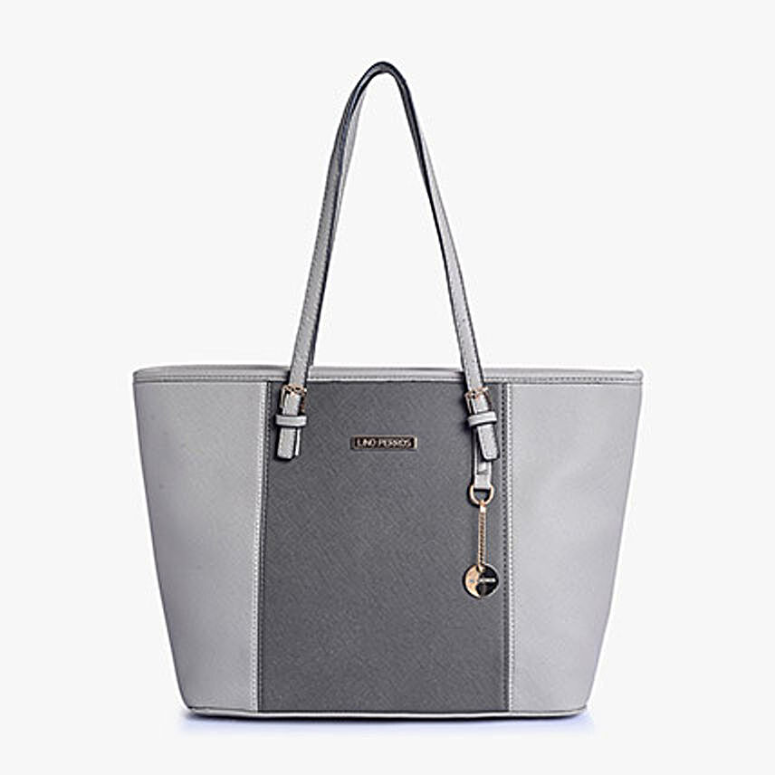 Lino Perros Grey Shade Tote Handbag