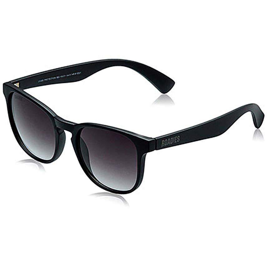 MTV Roadies Black Grey Unisex Full Rim Wayfarer Sunglasses