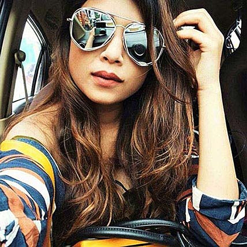 Prishie Snazzy Silver Sunglasses For Female