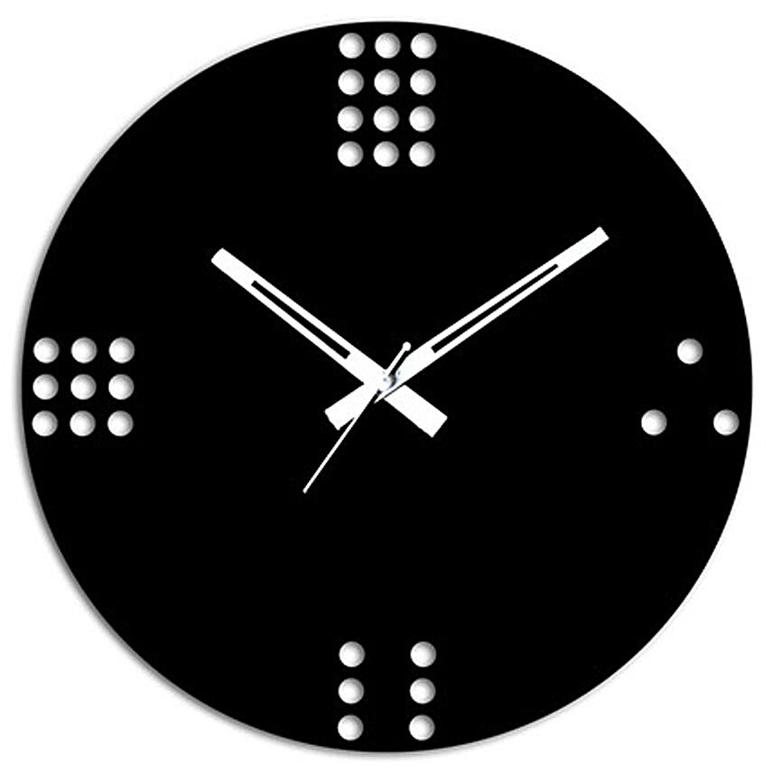 Stylish Black Wall Clock
