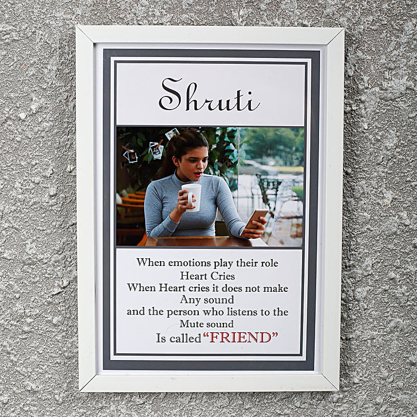 Adorable Personalized Friendship Day Frame