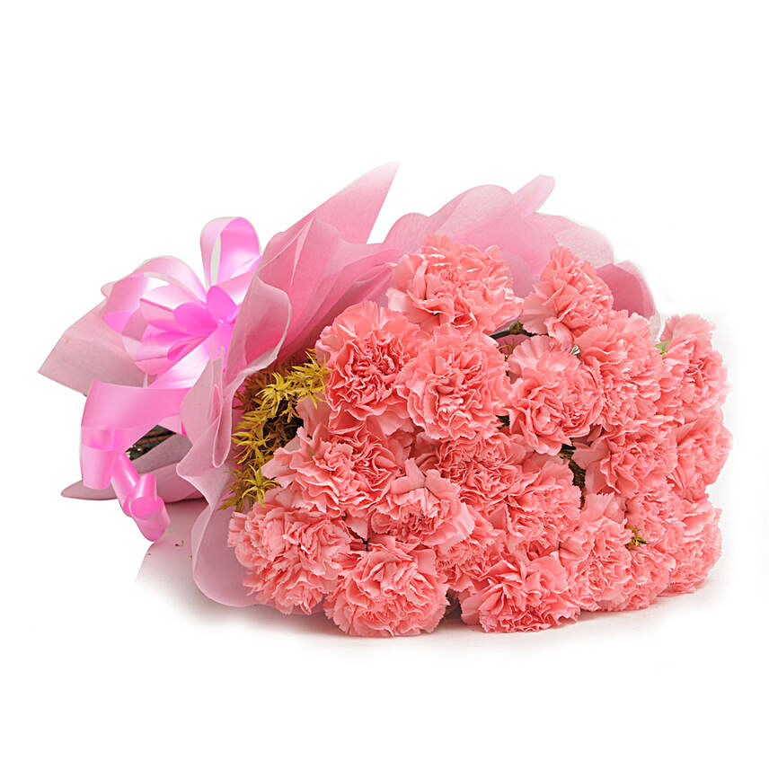 Alluring Pink Carnations Bouquet
