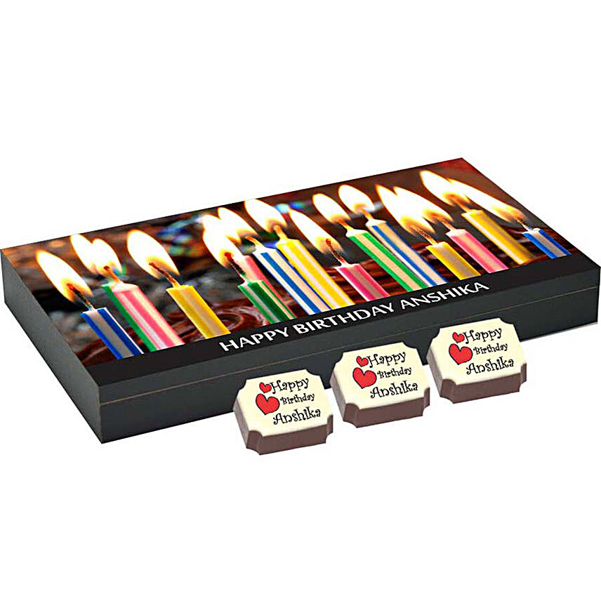Birthday Gift Box -18 Personalised Chocolates