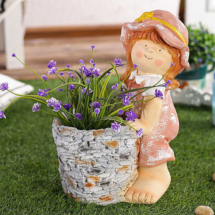 Girl With Pot Planter