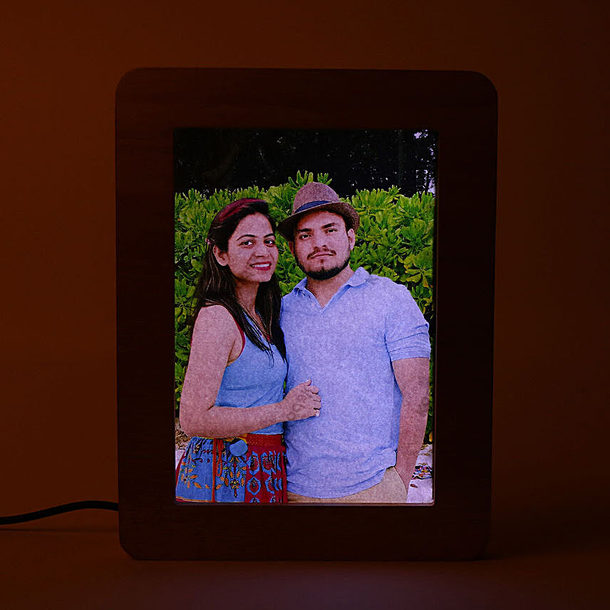 Personalised LED Wooden Frame