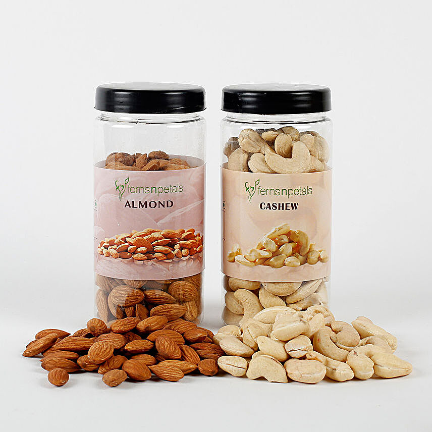 FNP Special Cashew Nuts & Almonds Jar Combo