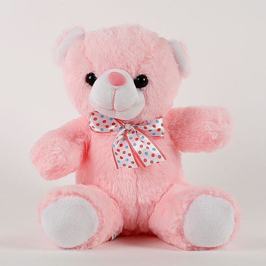 Cute Pink Sitting Teddy Bear