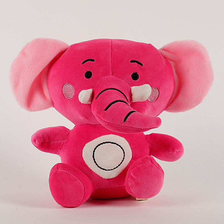 Elephant Soft Toy Pink