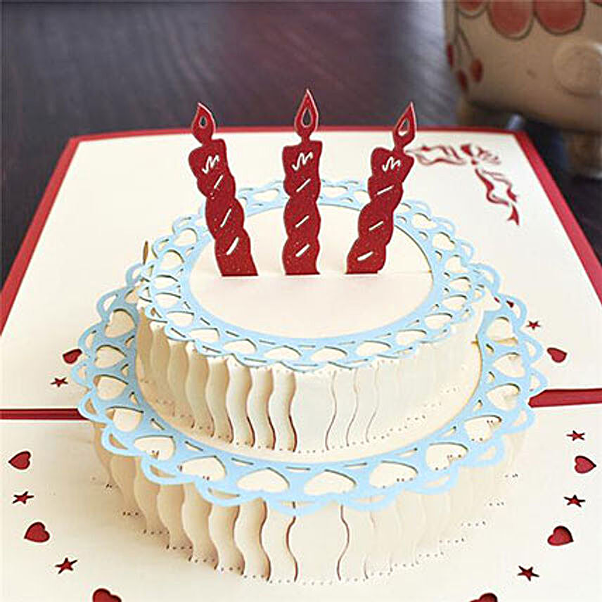 Handmade 3D Pop Up Birthday Greeting Card