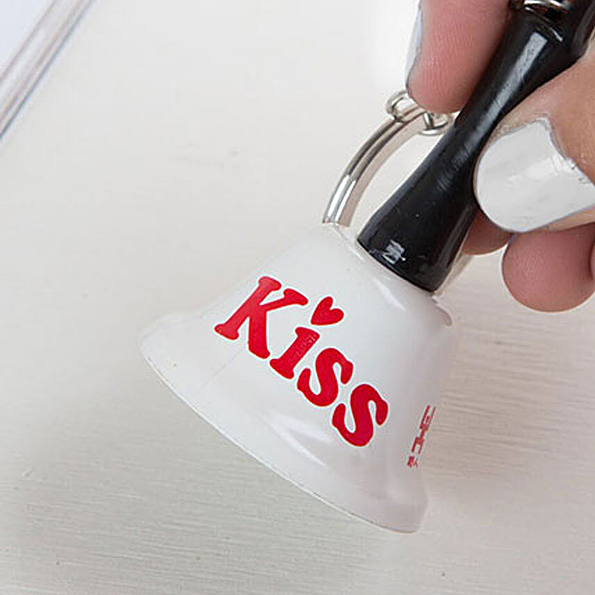 Ring For A Kiss Keychain- Yellow