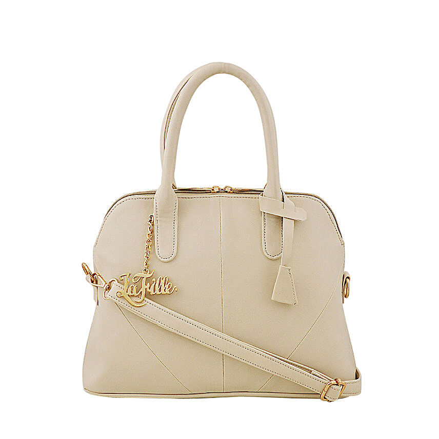 Classy LaFille Cream Handbag