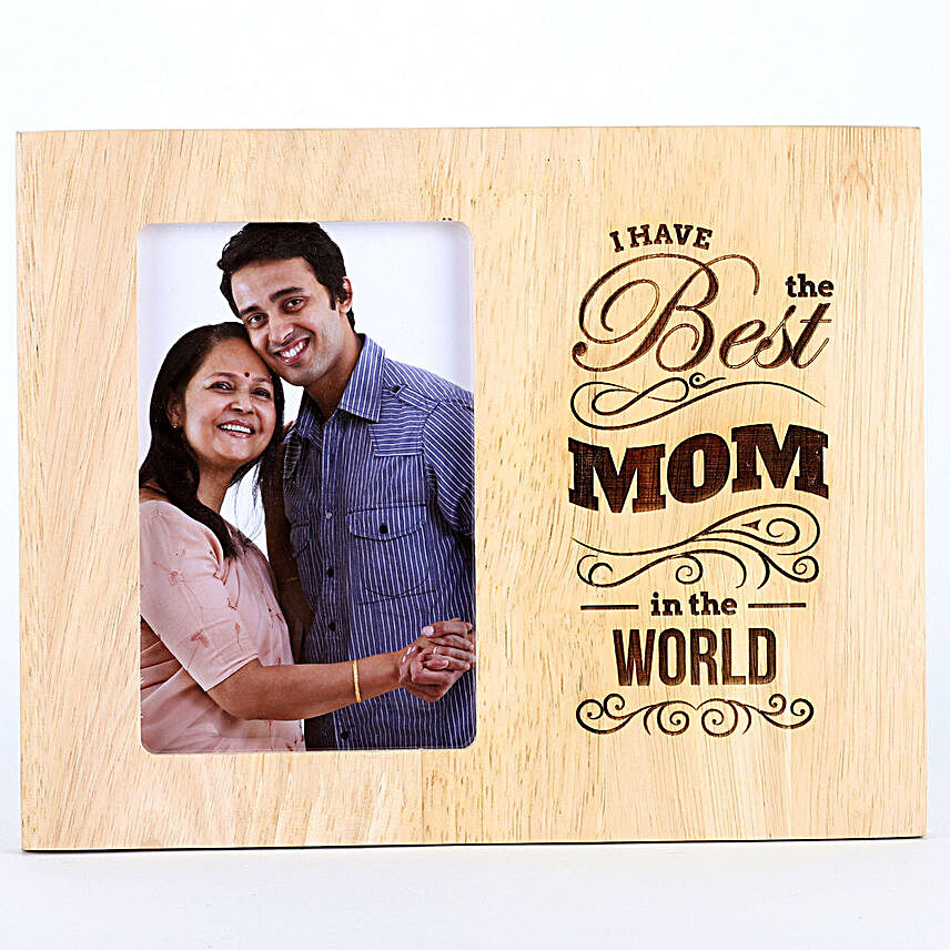 Personalised Best Mom In The World Photo Frame
