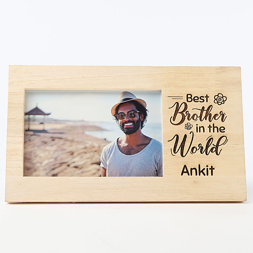 Personalised Best Brother Wooden Frame