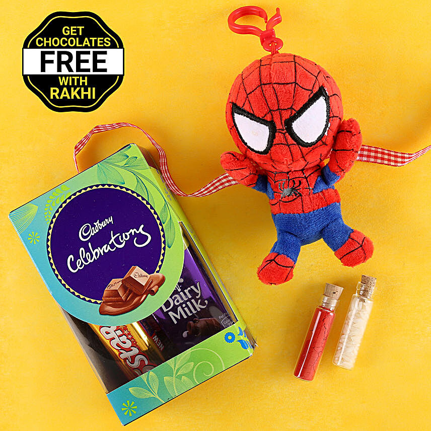 Spiderman Rakhi With Free Cadbury Chocolates