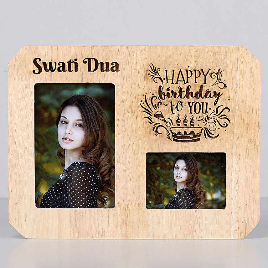 Personalised Birthday Wooden Frame