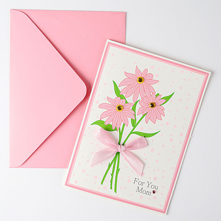 Floral Greeting Card For Mom