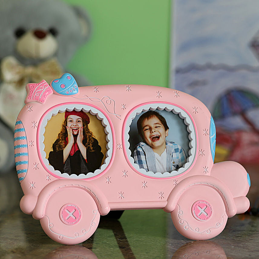 Pink Car Photo Frame